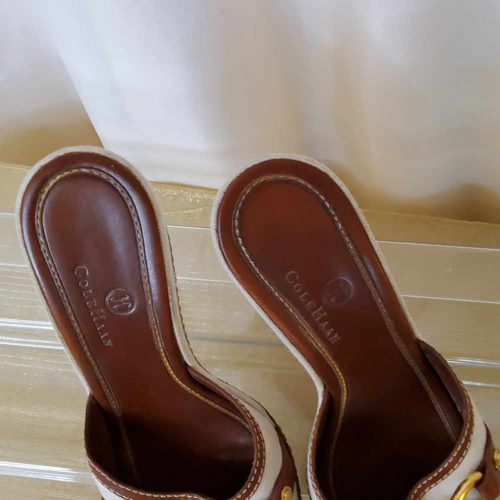 Cole Haan Slides with Chain Detail - Picture 14 of 14